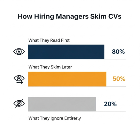 hiring managers skim CVs